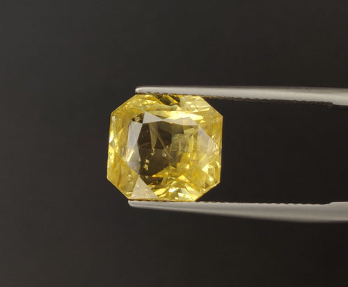 Natural Yellow Sapphire Sri Lanka (Ceylon) Octagon 10.55 carat