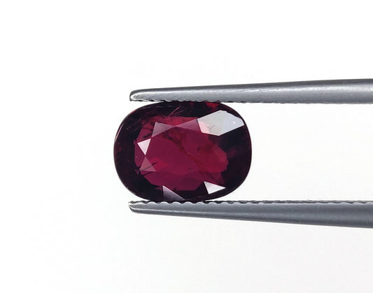 AIGS Certified Natural Deep Red Ruby Untreated Unheated Madagascar Oval Shape Loose Gemstones For Rings | 3.03cts