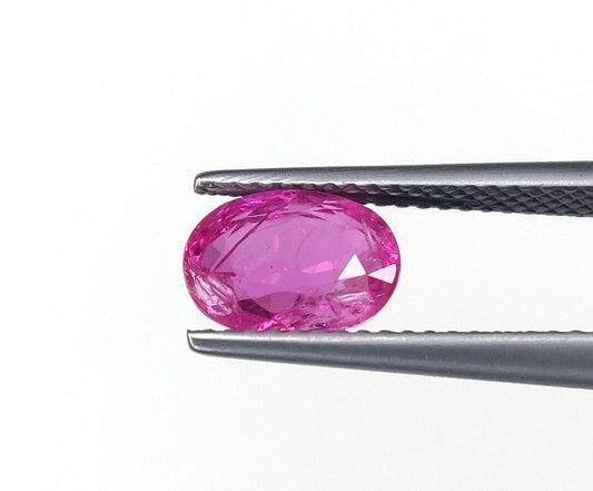 Natural Ruby Burma Heated Oval Shape Loose Gemstones For Rings | 2.17cts