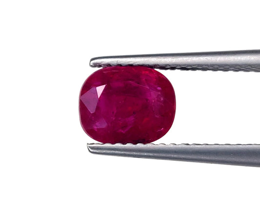 Natural Ruby Pinkish Red Mozambique Heated Cushion Shape Loose Gemstones For Engagement Rings | 2.09cts