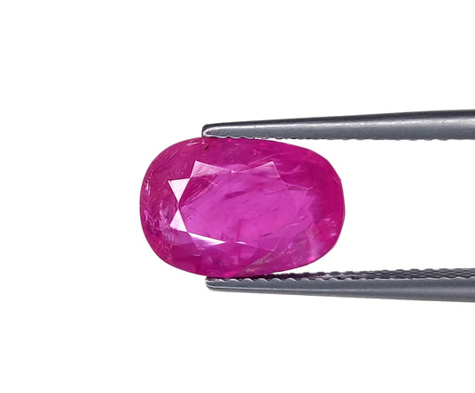 100% Natural Unheated Burma Ruby Oval | 5.58cts
