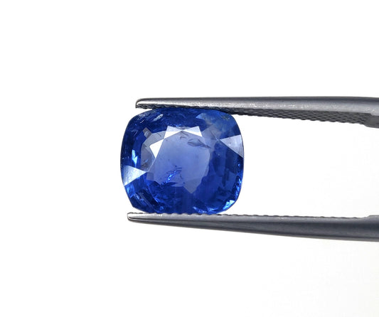 Natural Blue Sapphire Unheated Untreated Cushion Shape Loose Gemstones Best For Rings And Pendants | 6.24cts