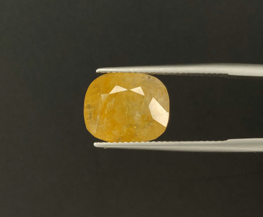 Natural Burma Yellow Sapphire Cushion 10.78cts