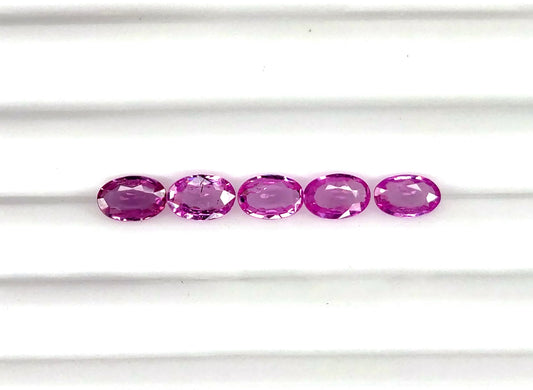 Natural Pink Sapphire Oval 6x4mm