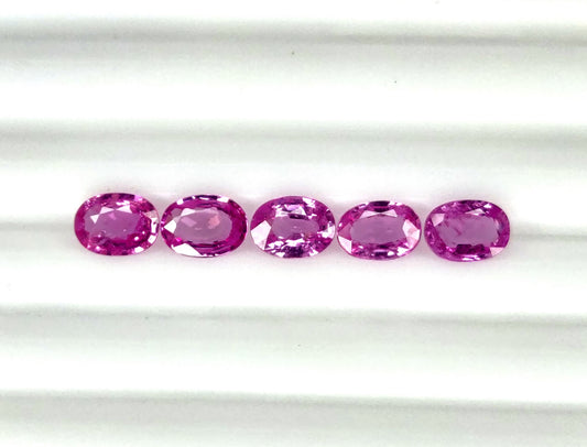 Natural Pink Sapphire Oval 7x5mm