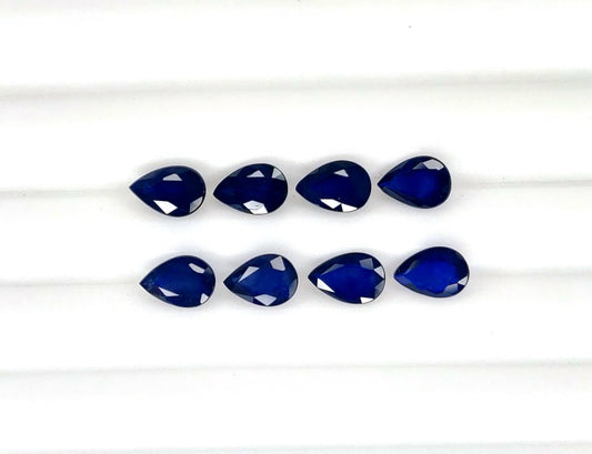 Natural Blue Sapphire Pear 6x4mm