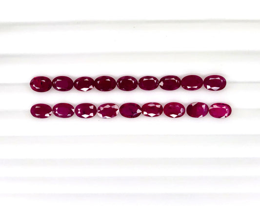 Natural Mozambique Ruby Oval 6x4mm