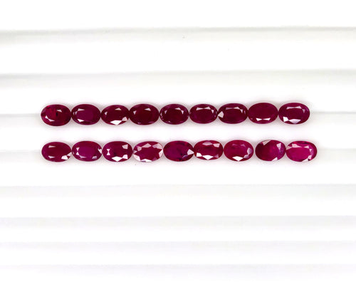 Natural Mozambique Ruby Oval 6x4mm