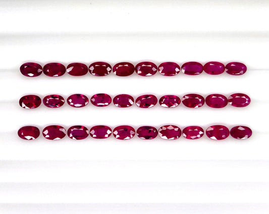 Natural Mozambique Ruby Oval 5x3mm