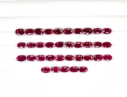 Natural Ruby Mozambique Oval 5x3 MM