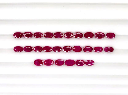 Natural Ruby Mozambique Oval 5x3 MM