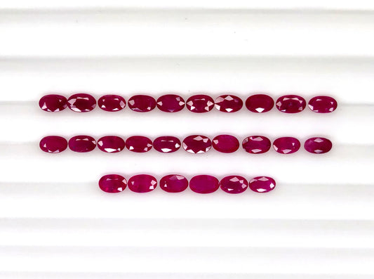 Natural Mozambique Ruby Oval 5x3mm