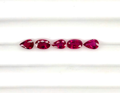 Natural Ruby Mozambique Oval 5x3 MM