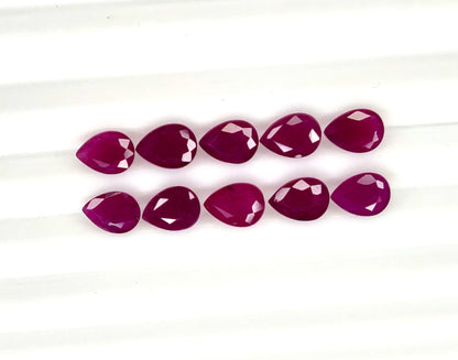 Natural Madagascar Ruby Pear 7x5mm