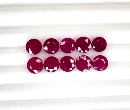 Natural Madagascar Ruby Round 6mm
