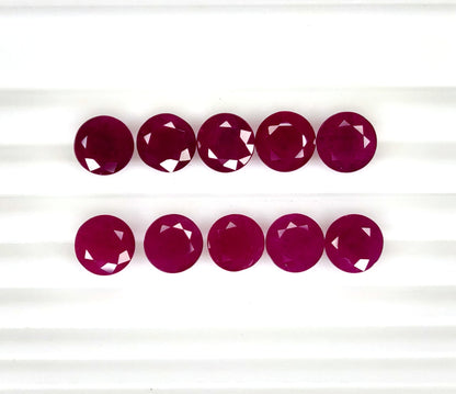 Natural Madagascar Ruby Round 9mm