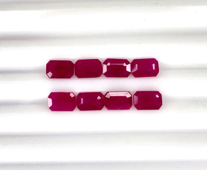Natural Madagascar Ruby Octagon 6x4mm