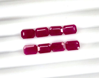 Natural Madagascar Ruby Octagon 6x4mm