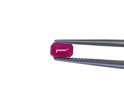 Natural Madagascar Ruby Octagon 6x4mm