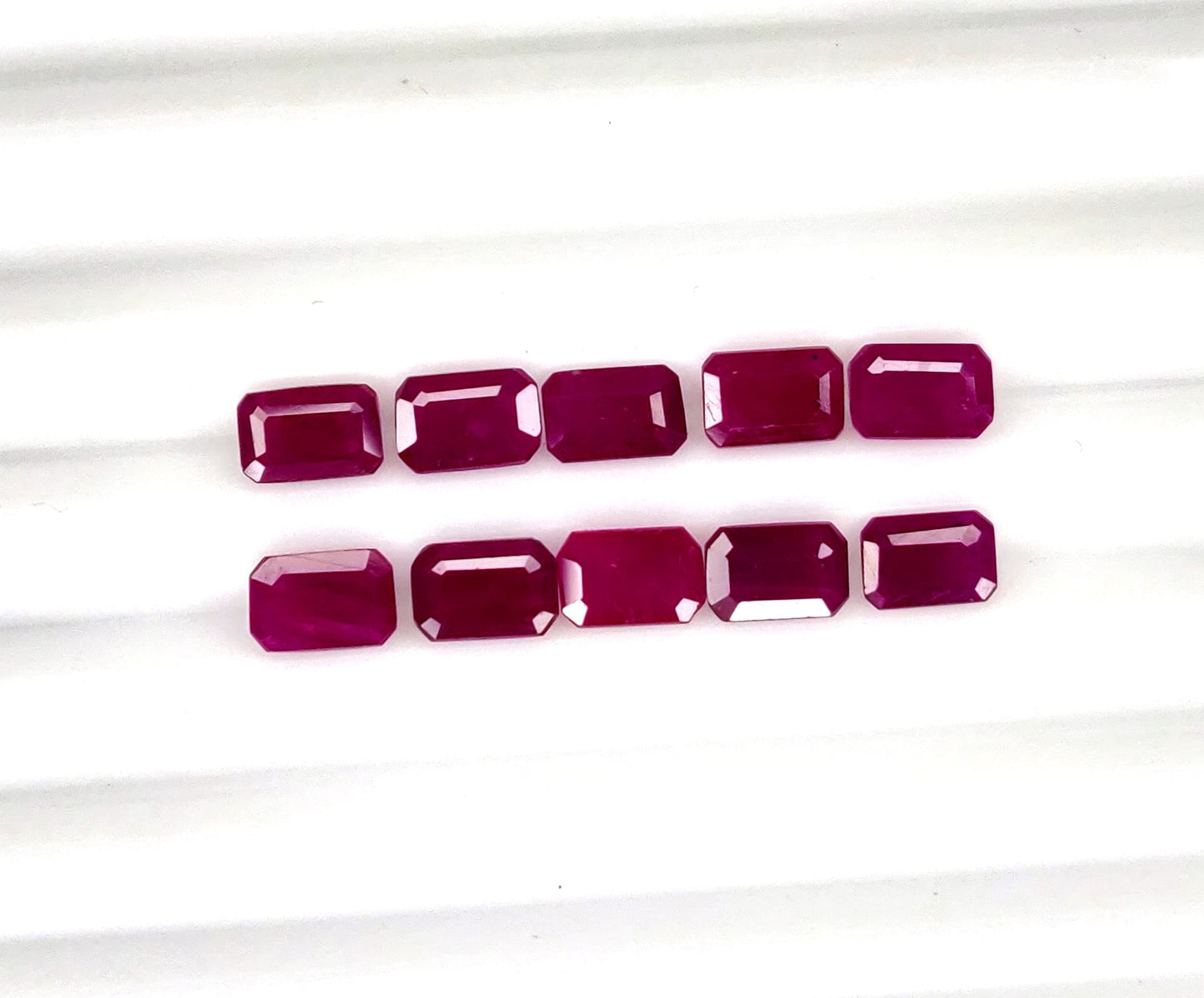 Natural Madagascar Ruby Octagon 6x4mm