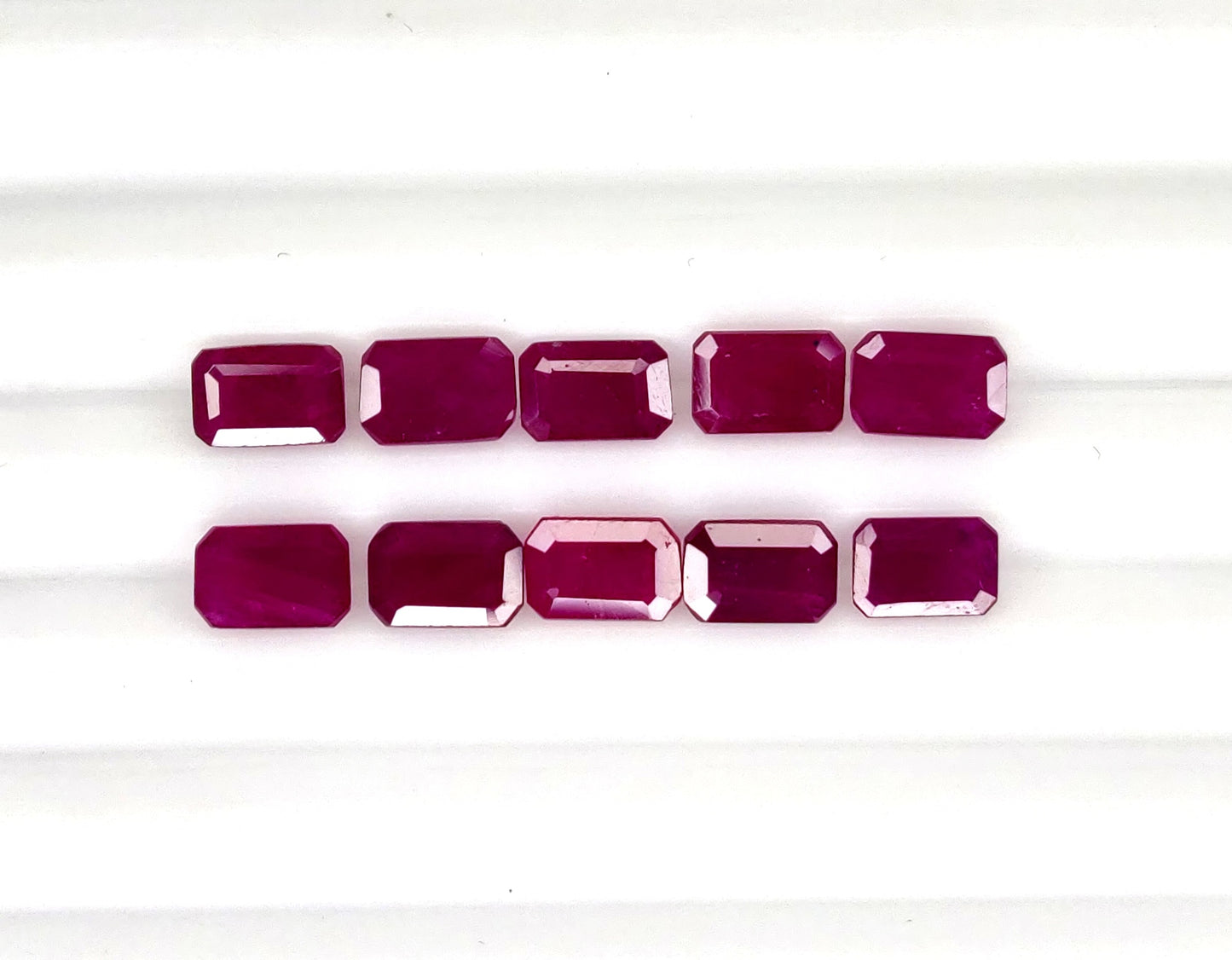 Natural Madagascar Ruby Octagon 6x4mm