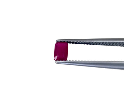 Natural Madagascar Ruby Octagon 6x4mm