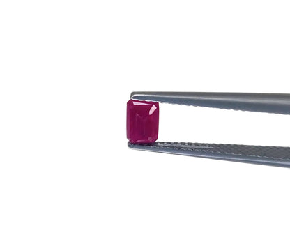 Natural Madagascar Ruby Octagon 6x4mm
