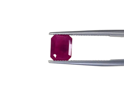 Natural Madagascar Ruby Octagon 9x7mm