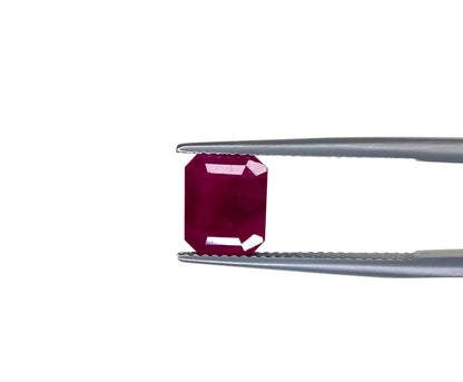 Natural Madagascar Ruby Octagon 9x7mm