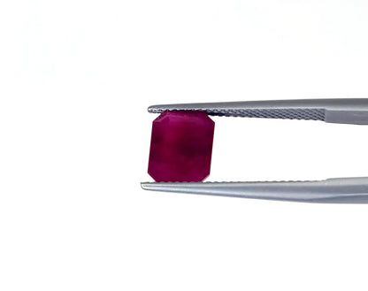 Natural Madagascar Ruby Octagon 9x7mm