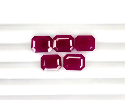Natural Madagascar Ruby Octagon 9x7mm