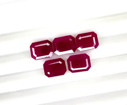 Natural Madagascar Ruby Octagon 9x7mm