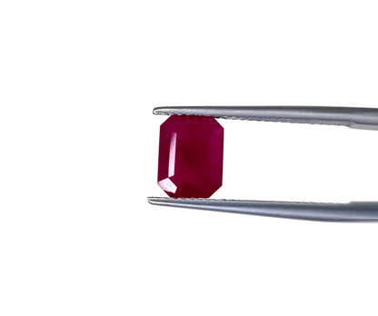 Natural Madagascar Ruby Octagon 9x7mm
