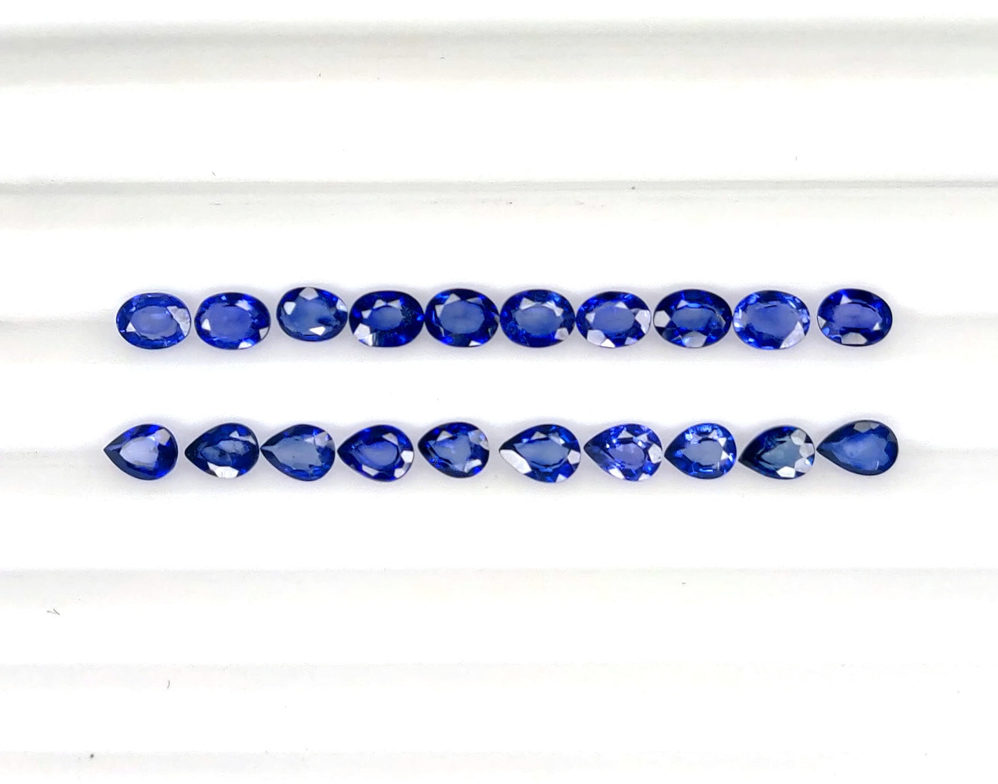 Natural Sri Lanka Blue Sapphire Oval & Pear 4x3mm