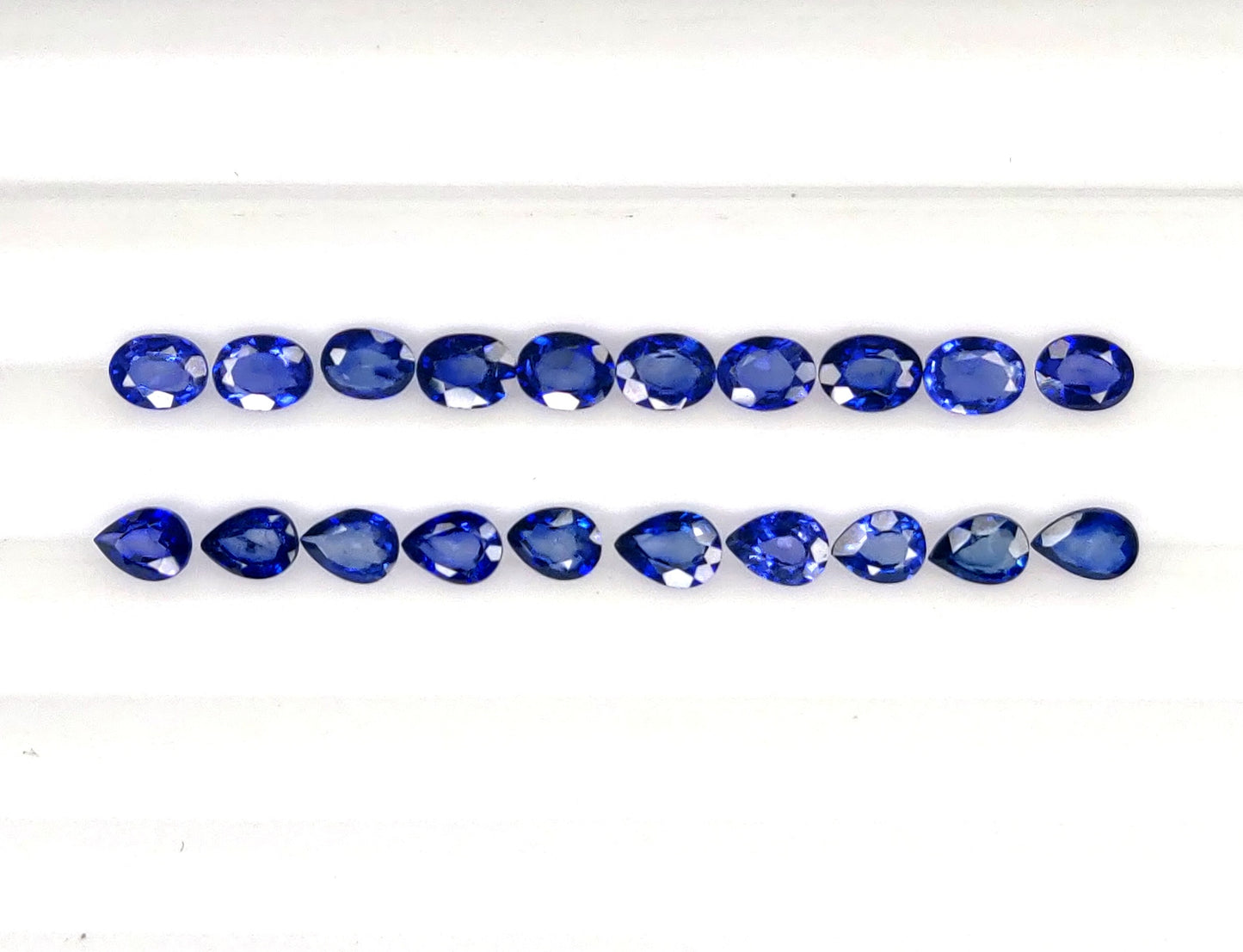 Natural Sri Lanka Blue Sapphire Oval & Pear 4x3mm
