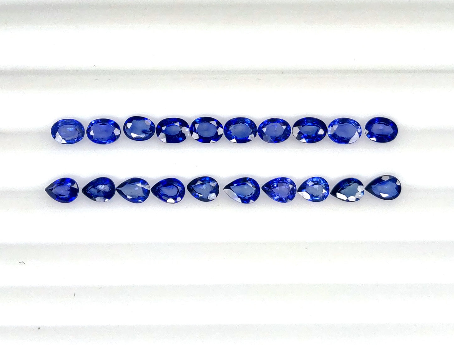 Natural Sri Lanka Blue Sapphire Oval & Pear 4x3mm