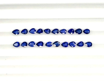 Natural Madagascar Blue Sapphire Pear 4x3mm