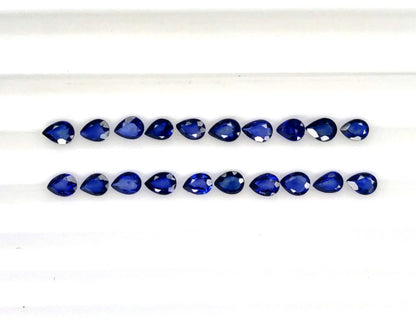 Natural Madagascar Blue Sapphire Pear 4x3mm