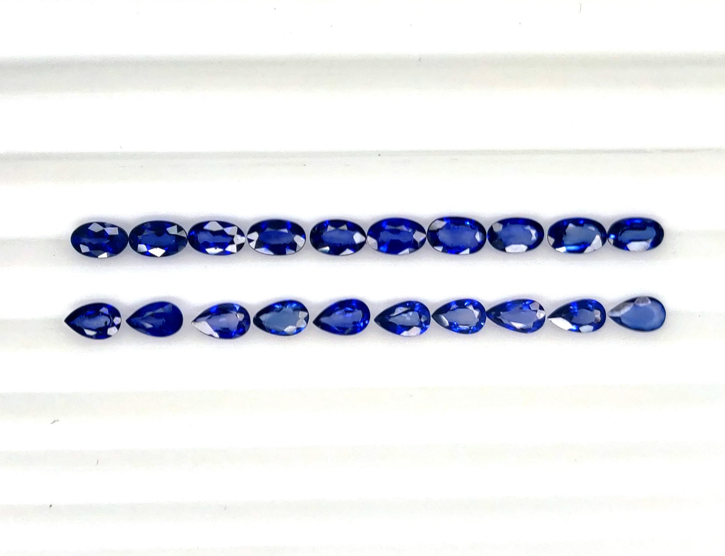 Natural Madagascar Blue Sapphire Oval/Pear 5x3mm