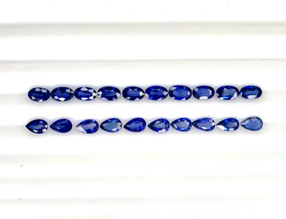 Natural Madagascar Blue Sapphire Oval/Pear 5x3mm