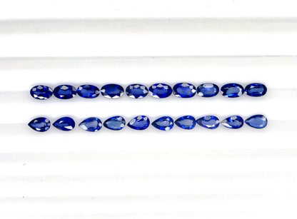 Natural Madagascar Blue Sapphire Oval/Pear 5x3mm