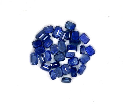 Natural Sri Lanka Blue Sapphire Octagon 4x3mm Mix
