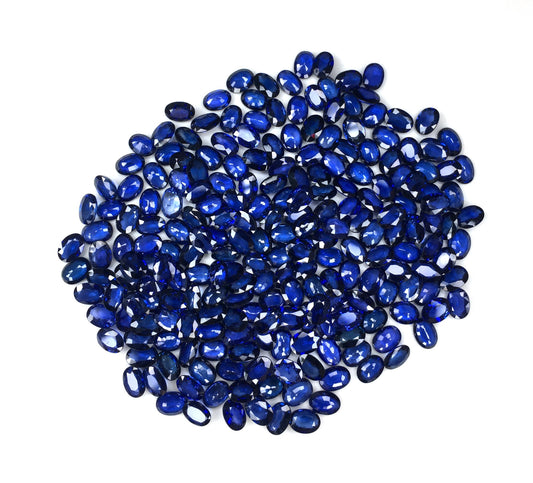 Natural Blue Sapphire 5x7mm Oval Shape Loose Gemstones For Jewelry Making | 5cts