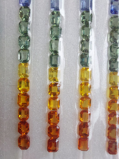 Natural Multi Sapphire Strips