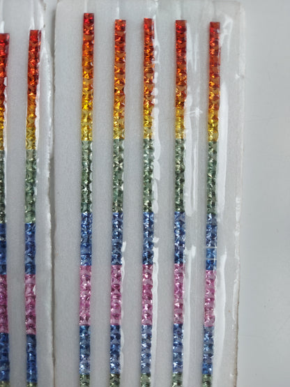 Natural Multi Sapphire Strips