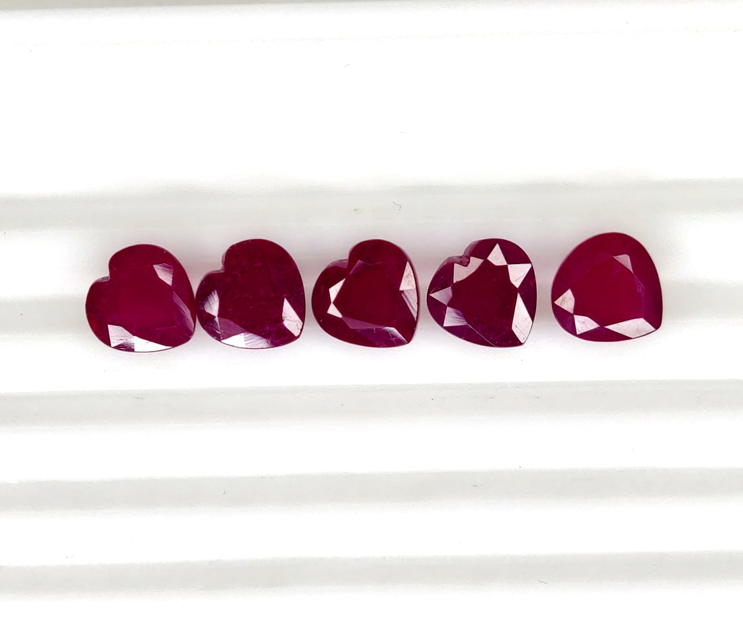 Natural Ruby Bangkok Heart 9 MM