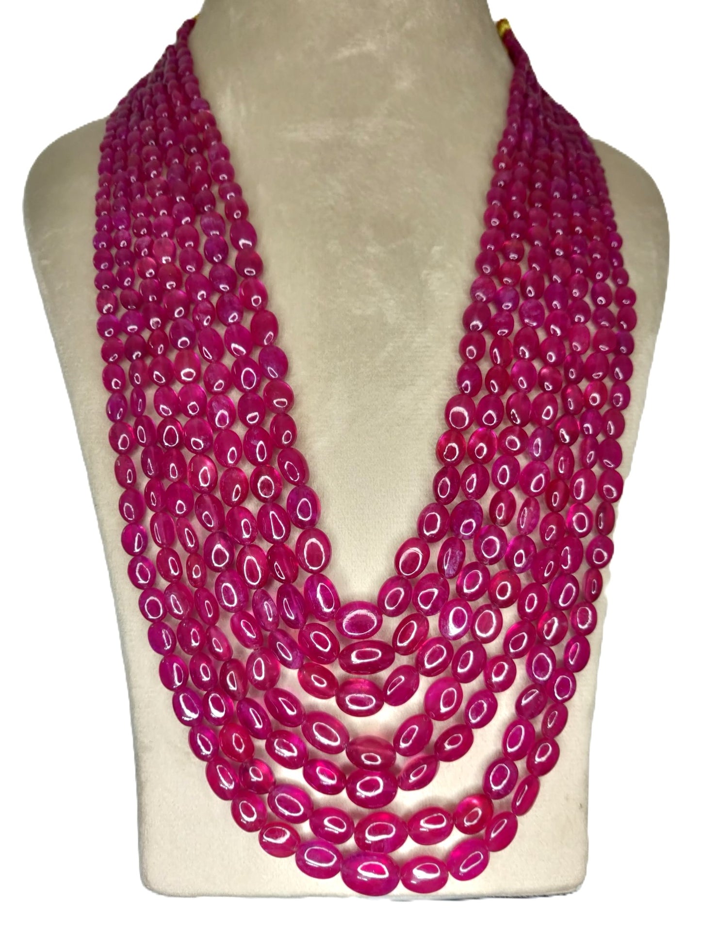 Natural Ruby Bangkok Oval Beads 1,150.88 Carat