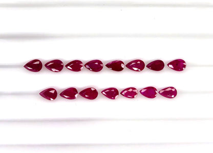 Natural Ruby Mozambique Pear 5x3 MM