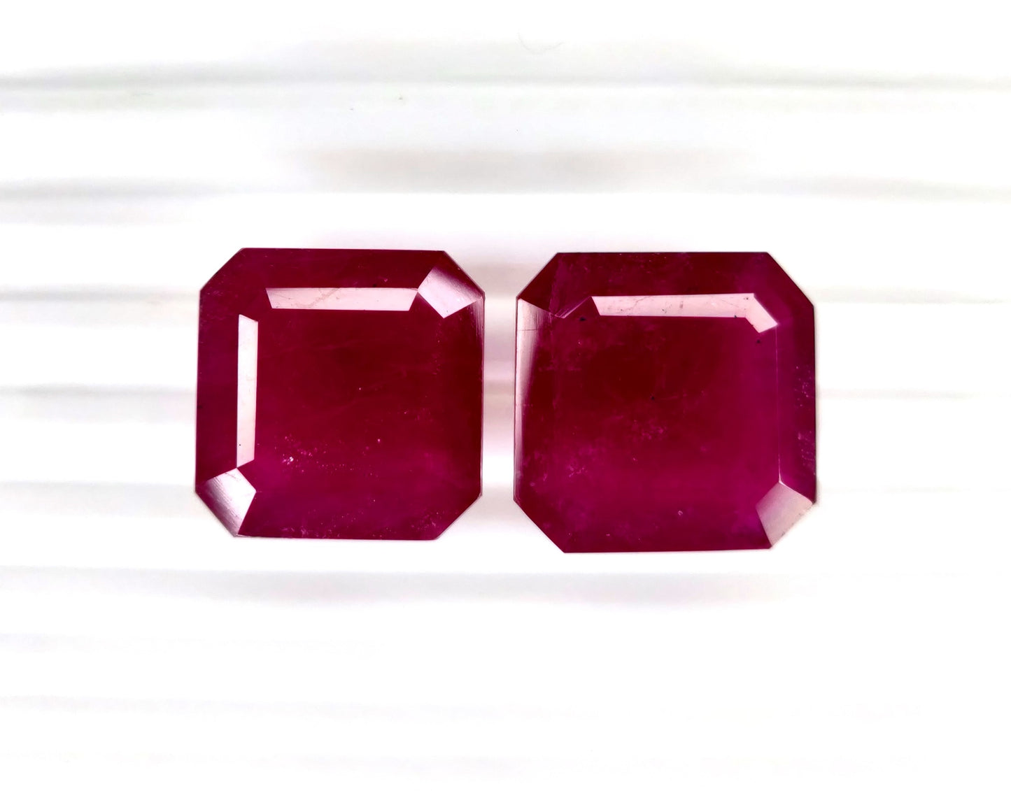 Natural Ruby Bangkok  Square octagon 20 MM