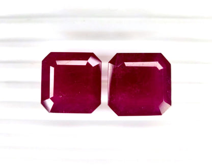Natural Ruby Bangkok  Square octagon 20 MM